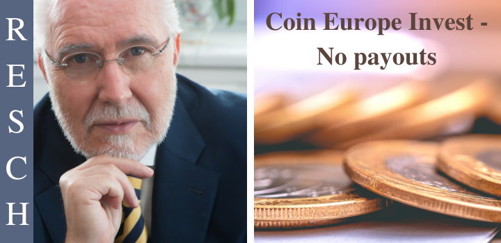Coin Europe Invest: Crypto Mining without License Coin Europe Invest: Alleged operating company does not exist