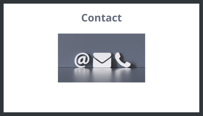 Contact - Email - Phone