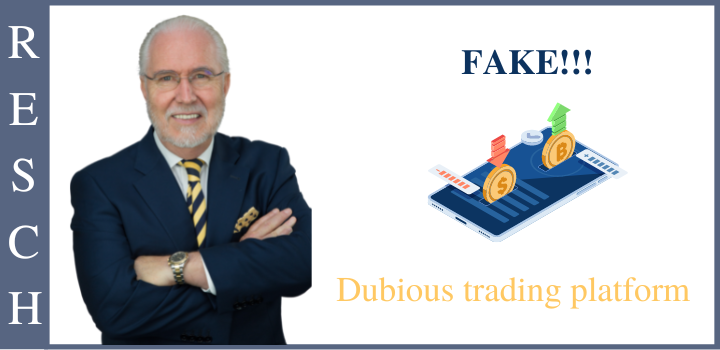 Dubious trading platform