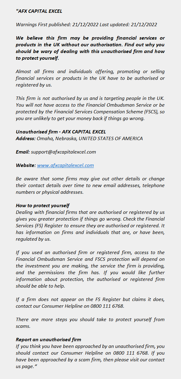 afxcapitalexcel.com – AFX CAPITAL EXCEL