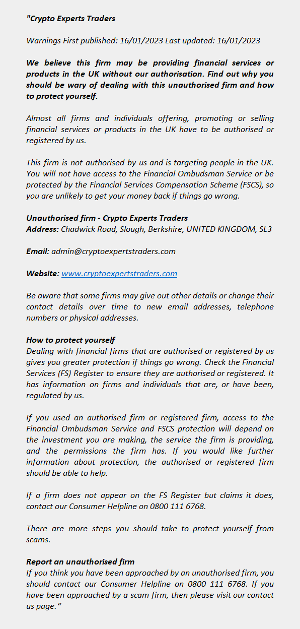 cryptoexpertstraders.com – CRYPTO EXPERTS TRADERS