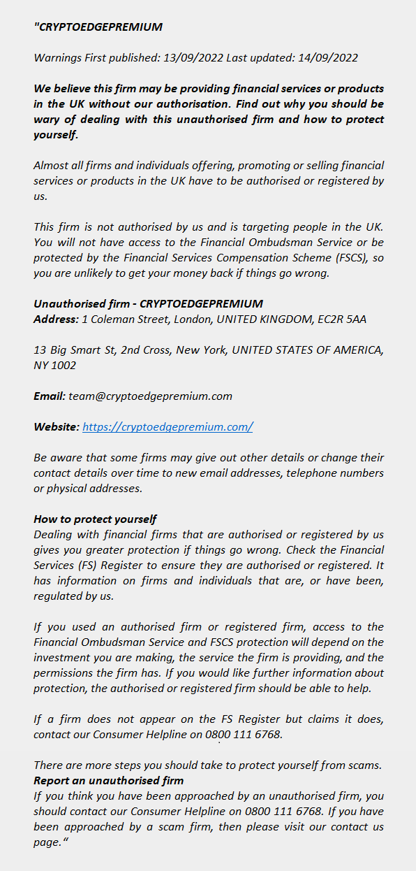 CRYPTOEDGEPREMIUM.COM - CRYPTOEDGEPREMIUM