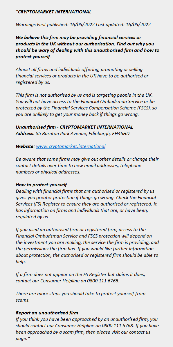 cryptomarket.international - CRYPTOMARKET INTERNATIONAL