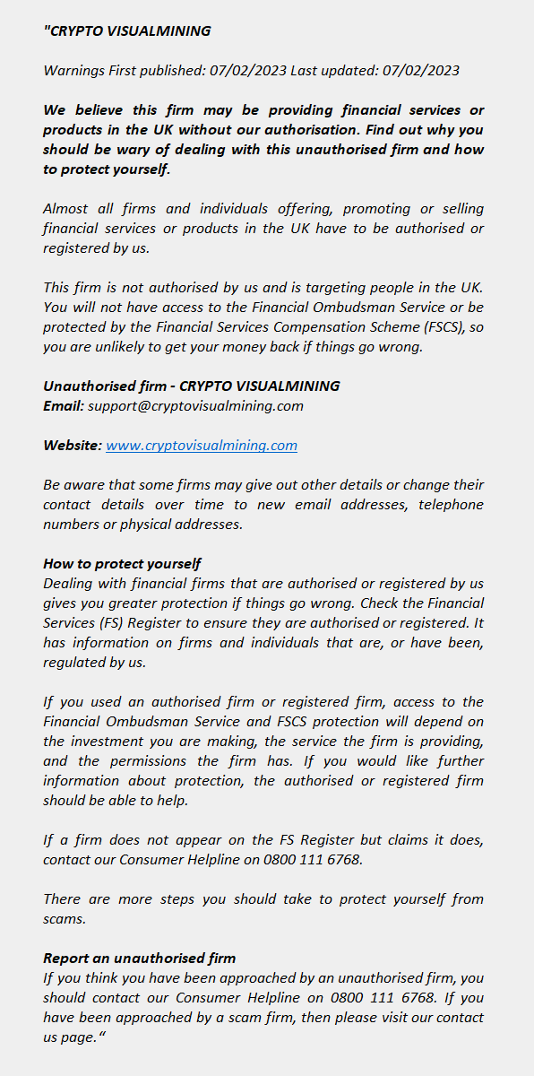 CRYPTOVISUALMINING.COM – CRYPTO VISUALMINING