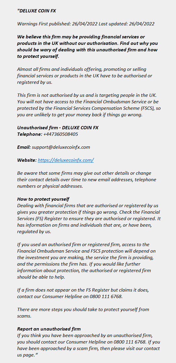 deluxecoinfx.com - DELUXE COIN FX