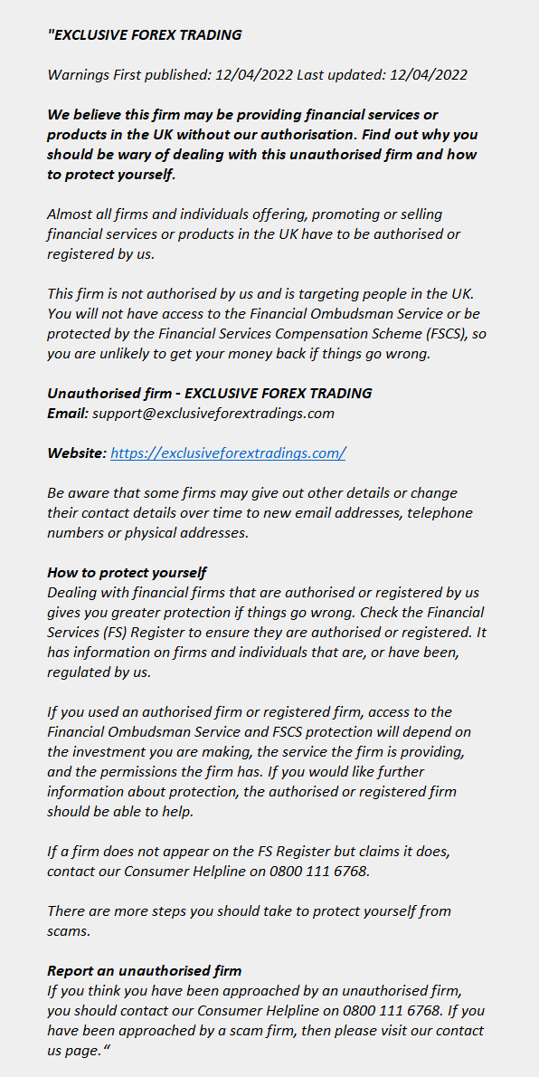 exclusiveforextradings.com - EXCLUSIVE FOREX TRADING