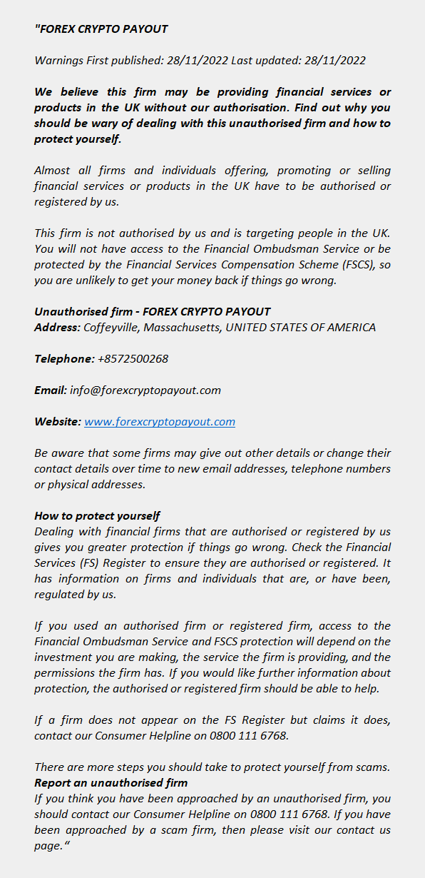 forexcryptopayout.com - FOREX CRYPTO PAYOUT