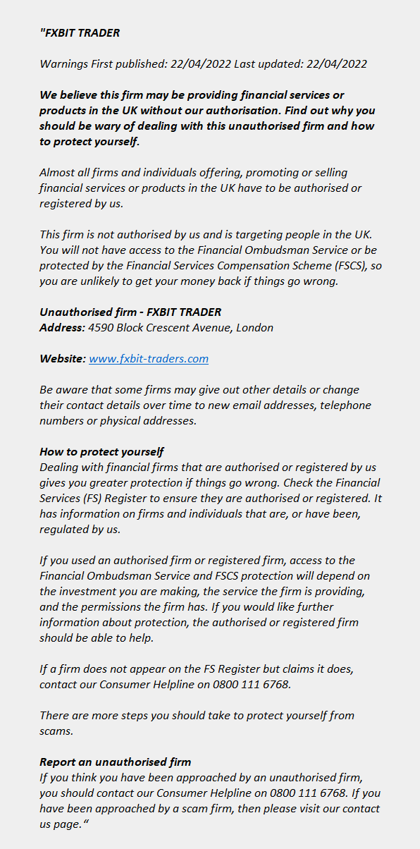 fxbit-traders.com - FXBIT TRADER