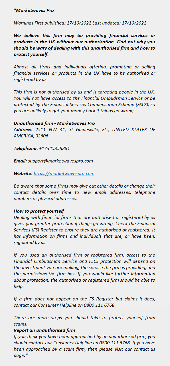 MARKETWAVESPRO.COM - MARKETWAVES PRO