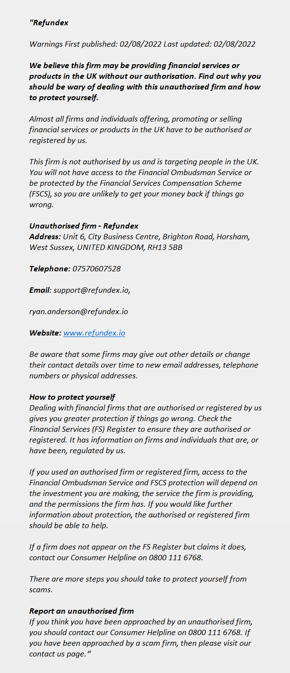 refundex.io - REFUNDEX