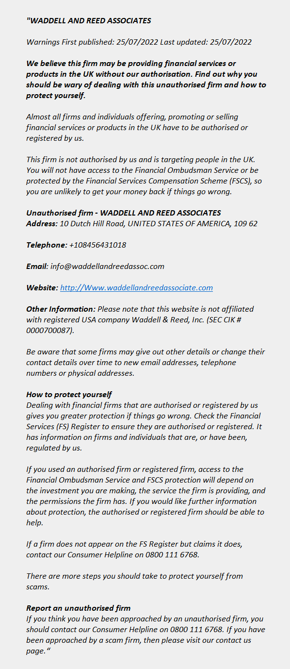 waddellandreedassociate.com - WADDELL AND REED ASSOCIATES