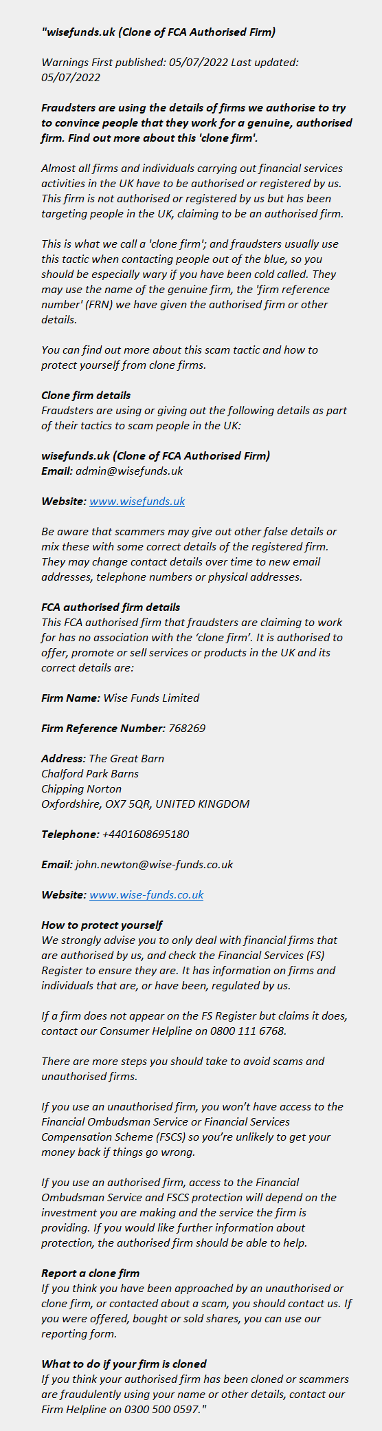 wisefunds.uk (Clone) – Wise Funds Limited