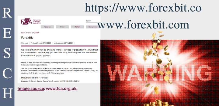 Forexbit: Operating company not registered