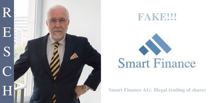 Smart Finance AG: Shares offered without authorization